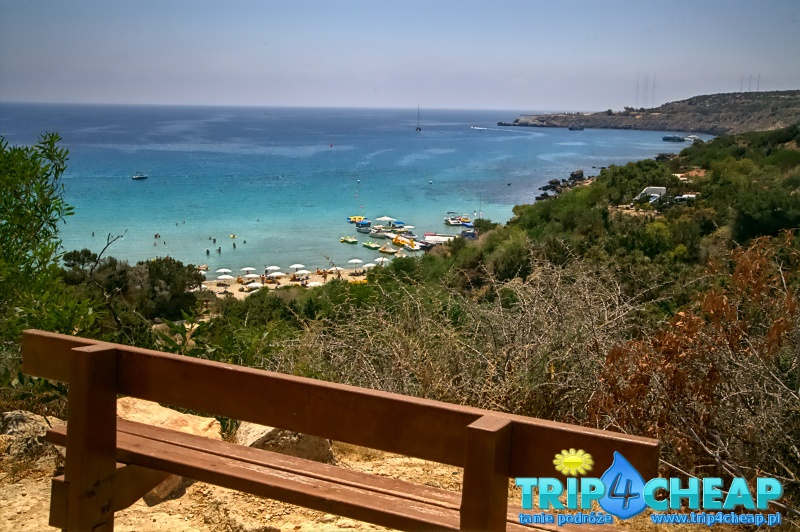 Konnos Beach z góry-Cypr