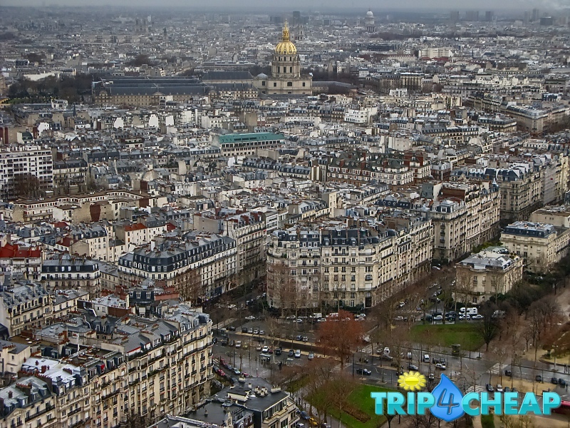 Widok z Wieży Eiffla-Paryż