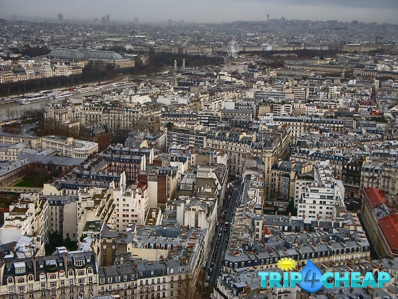 Widok z Wieży Eiffla-Paryż