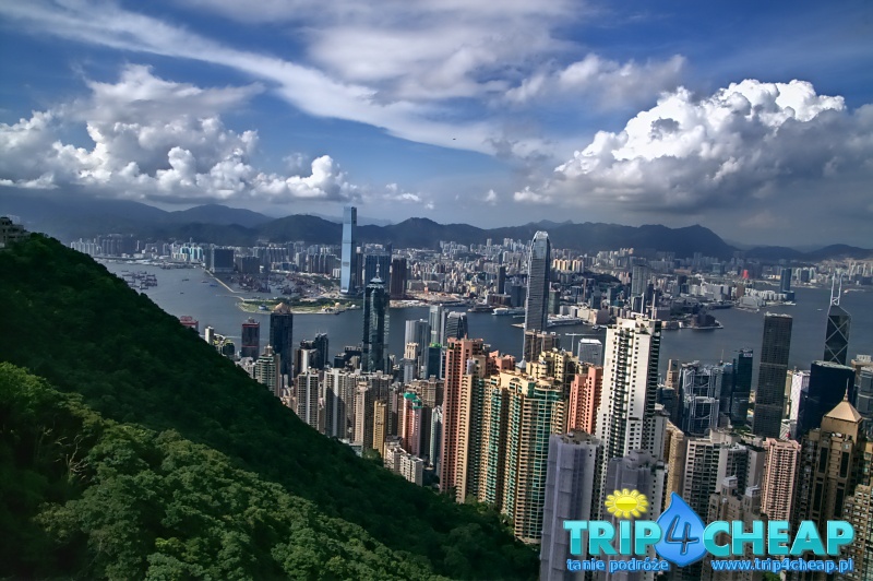 Widok z Victoria Peak-Hong Kong