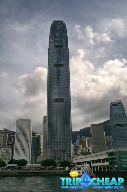 Avenue of Stars-widok na Hong Kong