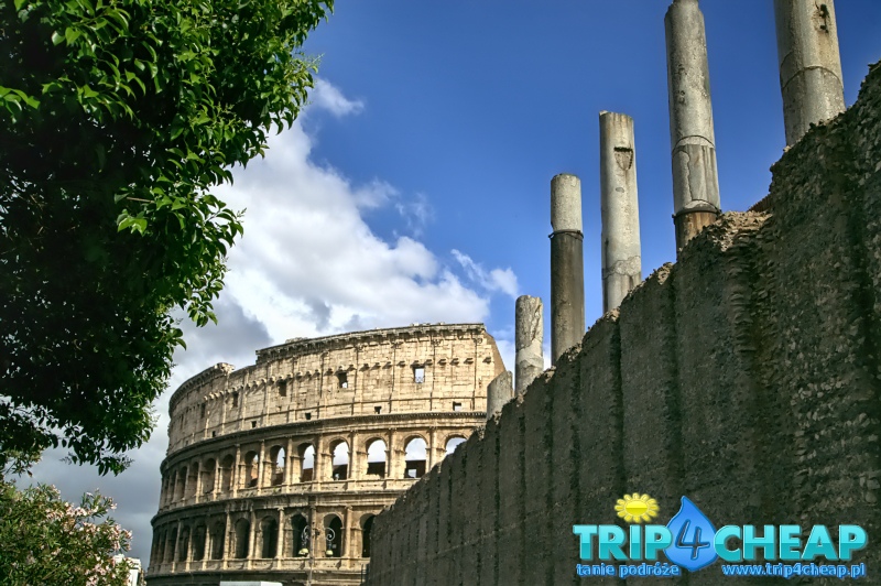 Widok na Koloseum-Rzym