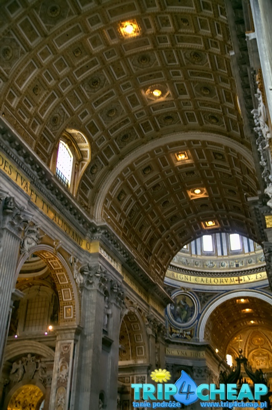 Sufit w Bazylice św Piotra-Watykan
