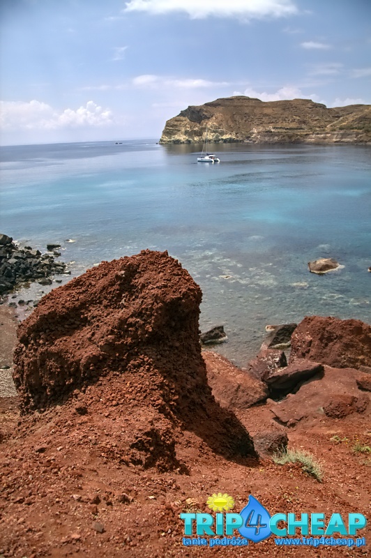 Akrotiri-czerwona plaża, Santorini