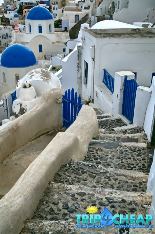 Schody na Santorini-Oia