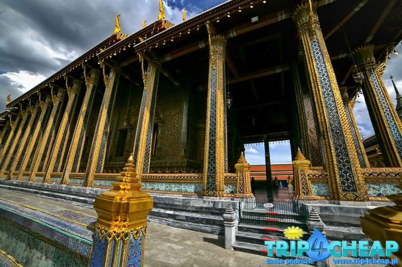 Złote-świątynie w Grand Palace, Bangkok-Tajlandia