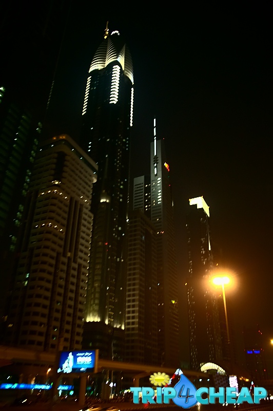 Dubaj w nocy